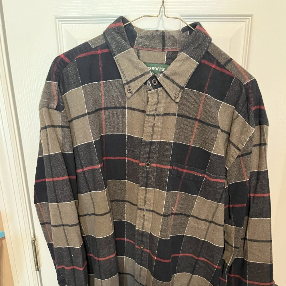 Orvis oversized L/S flannel shirt